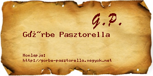 Görbe Pasztorella névjegykártya